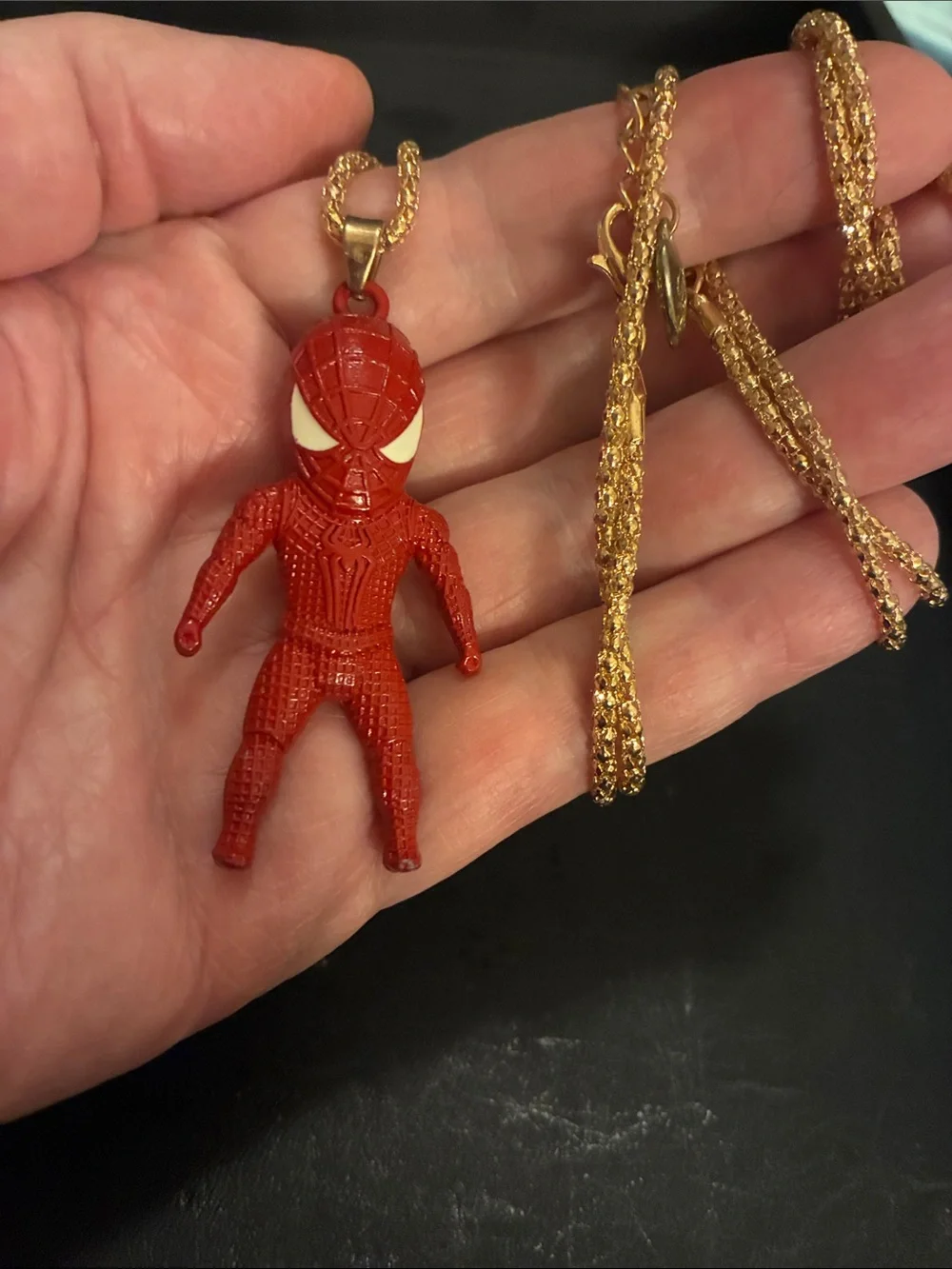 Kids Red Superhero Spider Man Pendant Necklace - Fun Character Accessory NWOT